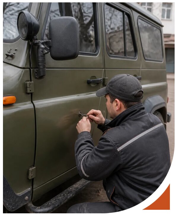 Профессиональное вскрытие автомобиля УАЗ без повреждений в Кисловодске